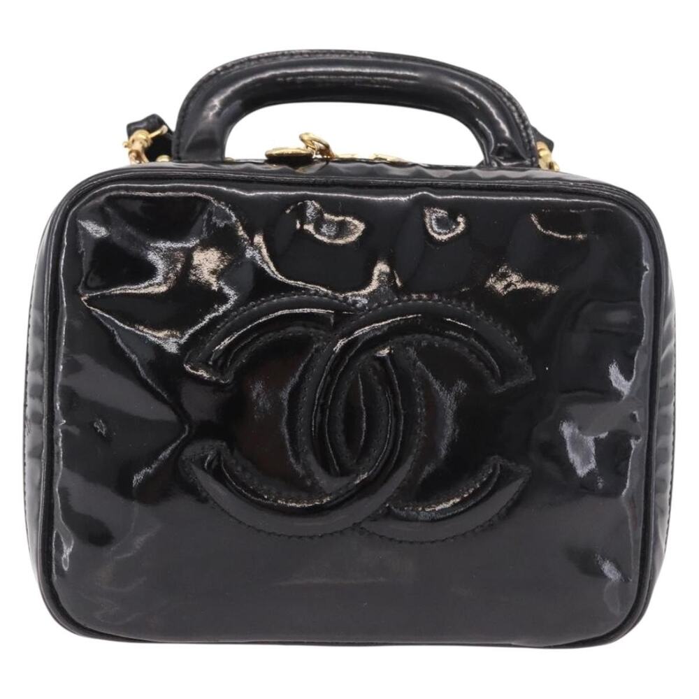 Chanel Vanity Cosmetic Pouch Black